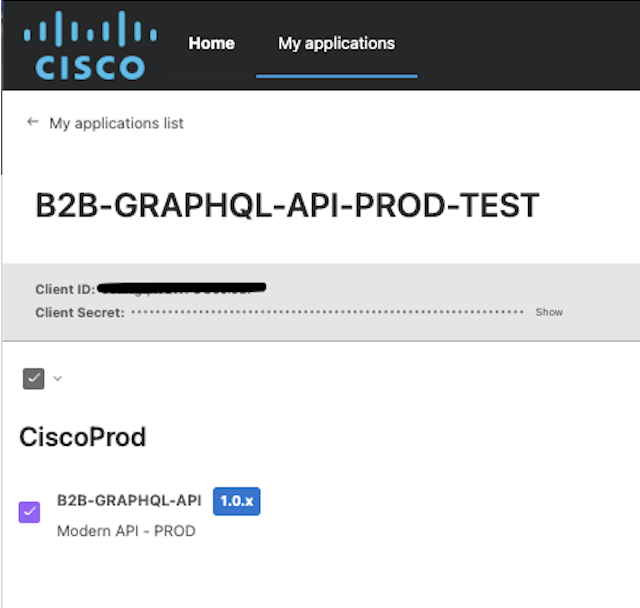 Client ID , Secret for API