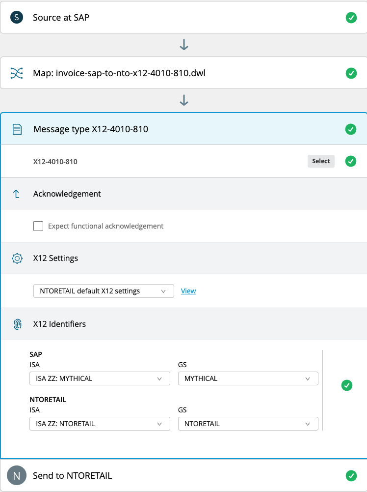 MuleSoft Accelerator for SAP Anypoint Partner Manager EDI setup